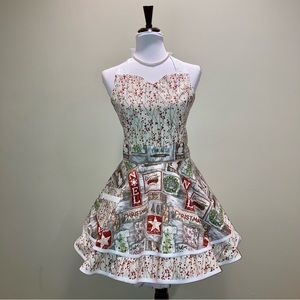 Retro style farmhouse Christmas Apron